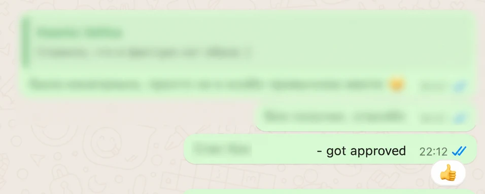 Screenshot of a client conversation with EspañaGo